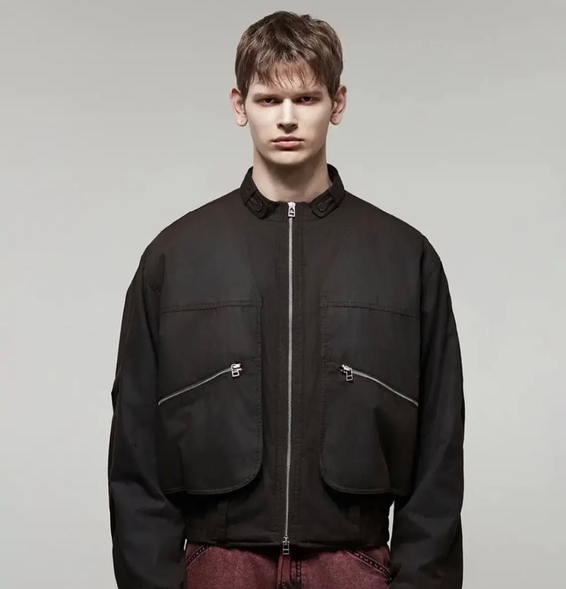 일꼬르소 왁스코팅 파라슈트 점퍼 다크브라운 L 상품이미지1