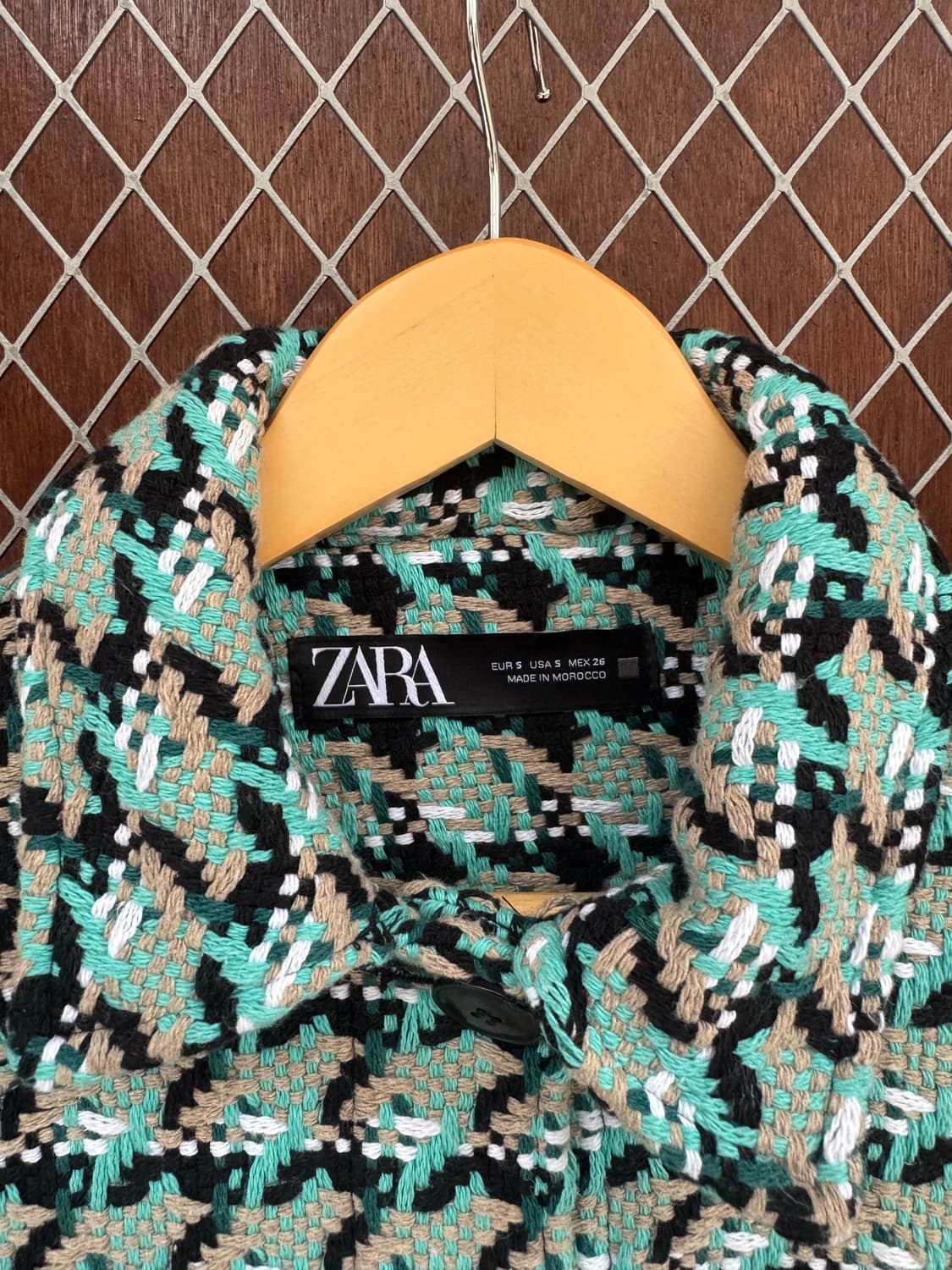 zara 자라 크롭 트린지 트위드자켓 S 상품이미지4