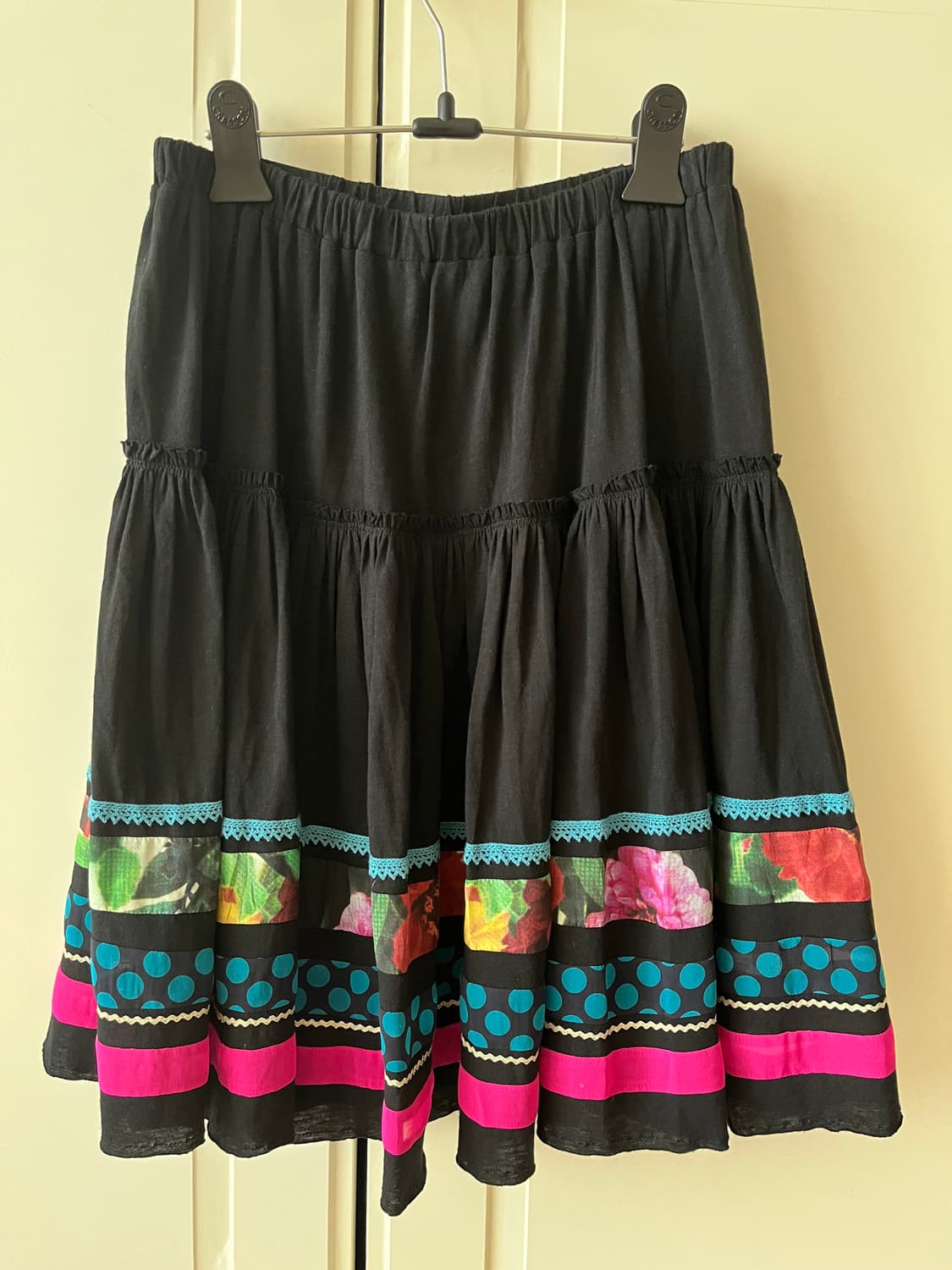 스나오 쿠와하라 미디 플레어 스커트 일본 빈티지 상품이미지3