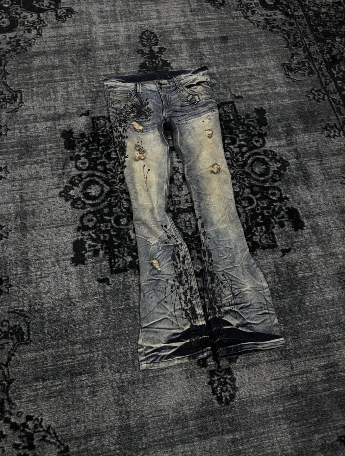 agate 00s coating flared pants 상품이미지1