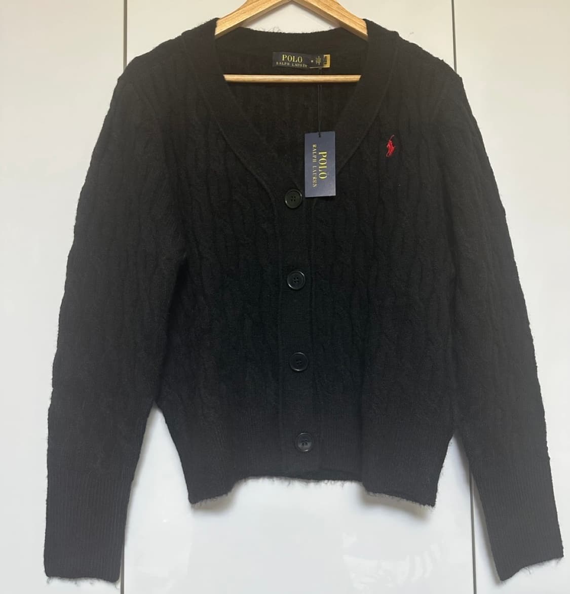 폴로 랄프로렌 블랙 케이블 니트 가디건 상품이미지5