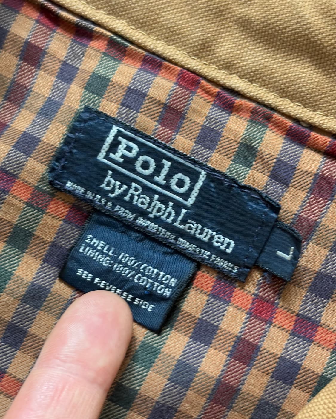 Polo 폴로 랄프로렌 90’s USA 헤링턴 자켓 상품이미지6