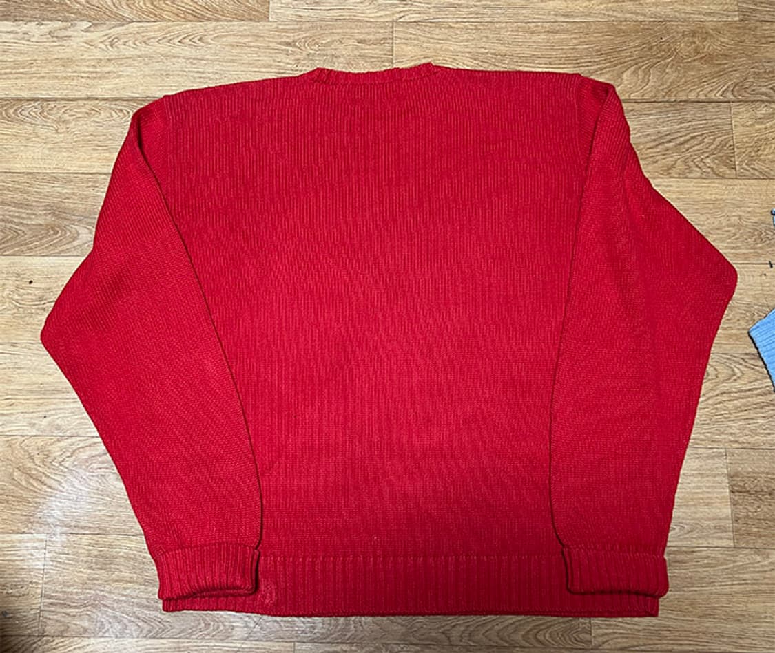 POLO 폴로 남자 코튼니트 레드 오버핏 XXL 110-115 상품이미지2