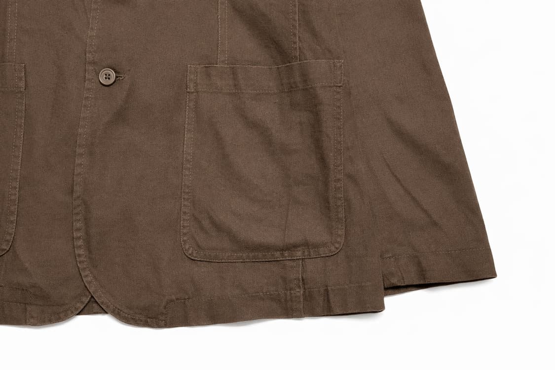 JPN 90s~00s일본 빈티지 아메카지 퍼슨즈진스 브라운 워크 자켓 M 상품이미지5