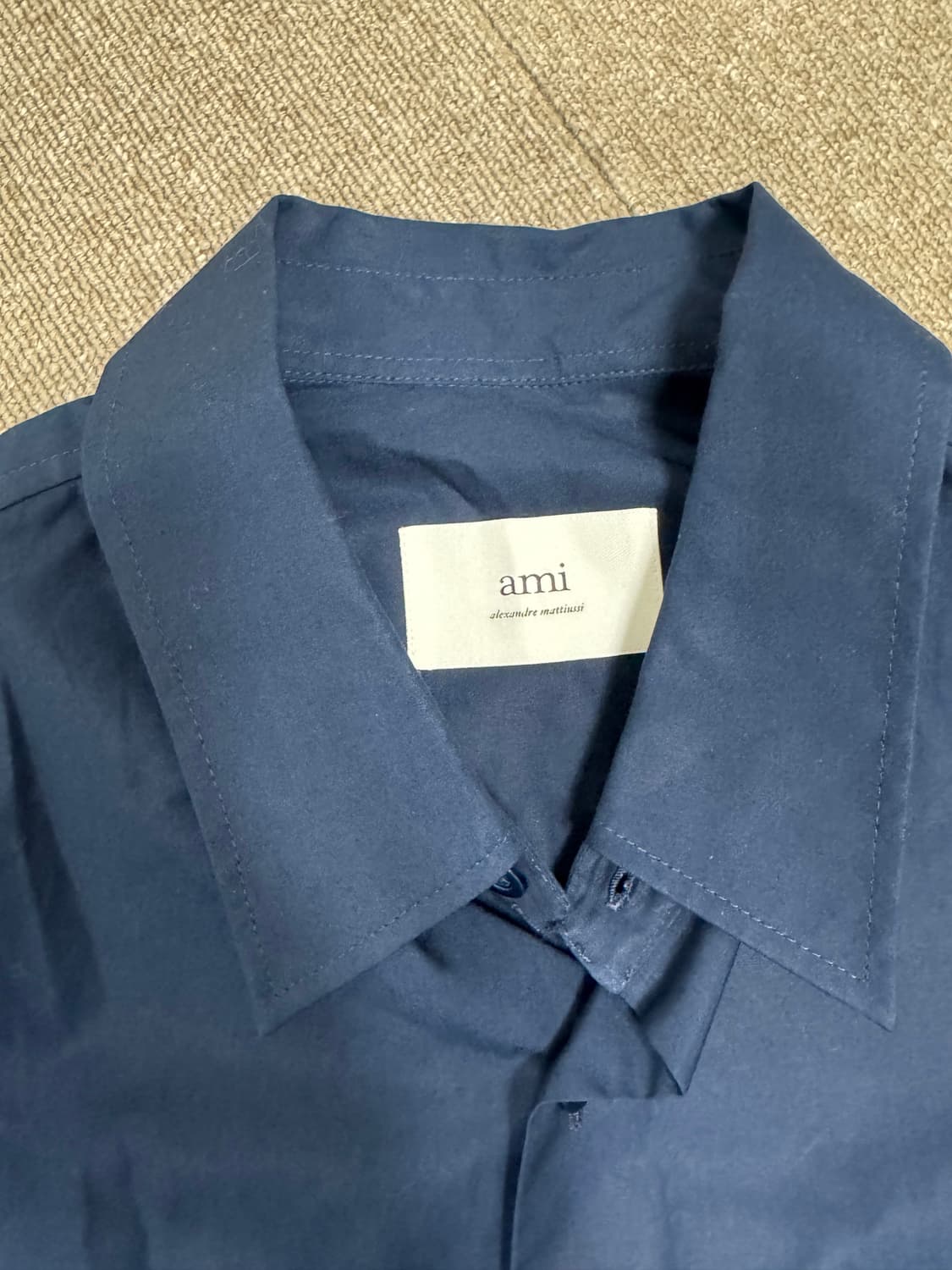 아미 박시핏 셔츠 네이비 M 사이즈 상품이미지2