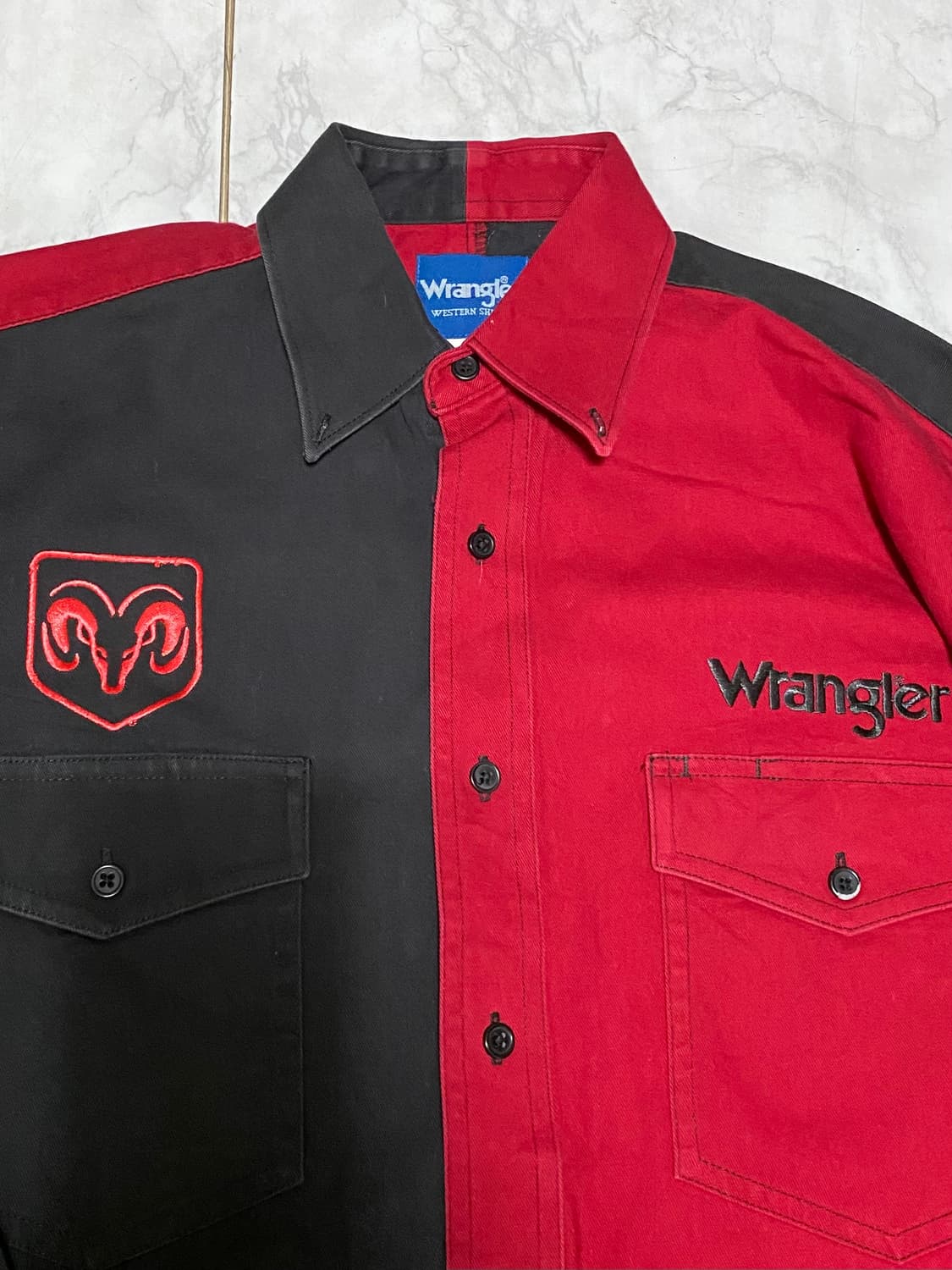 랭글러 투톤 빈티지셔츠 105 상품이미지4