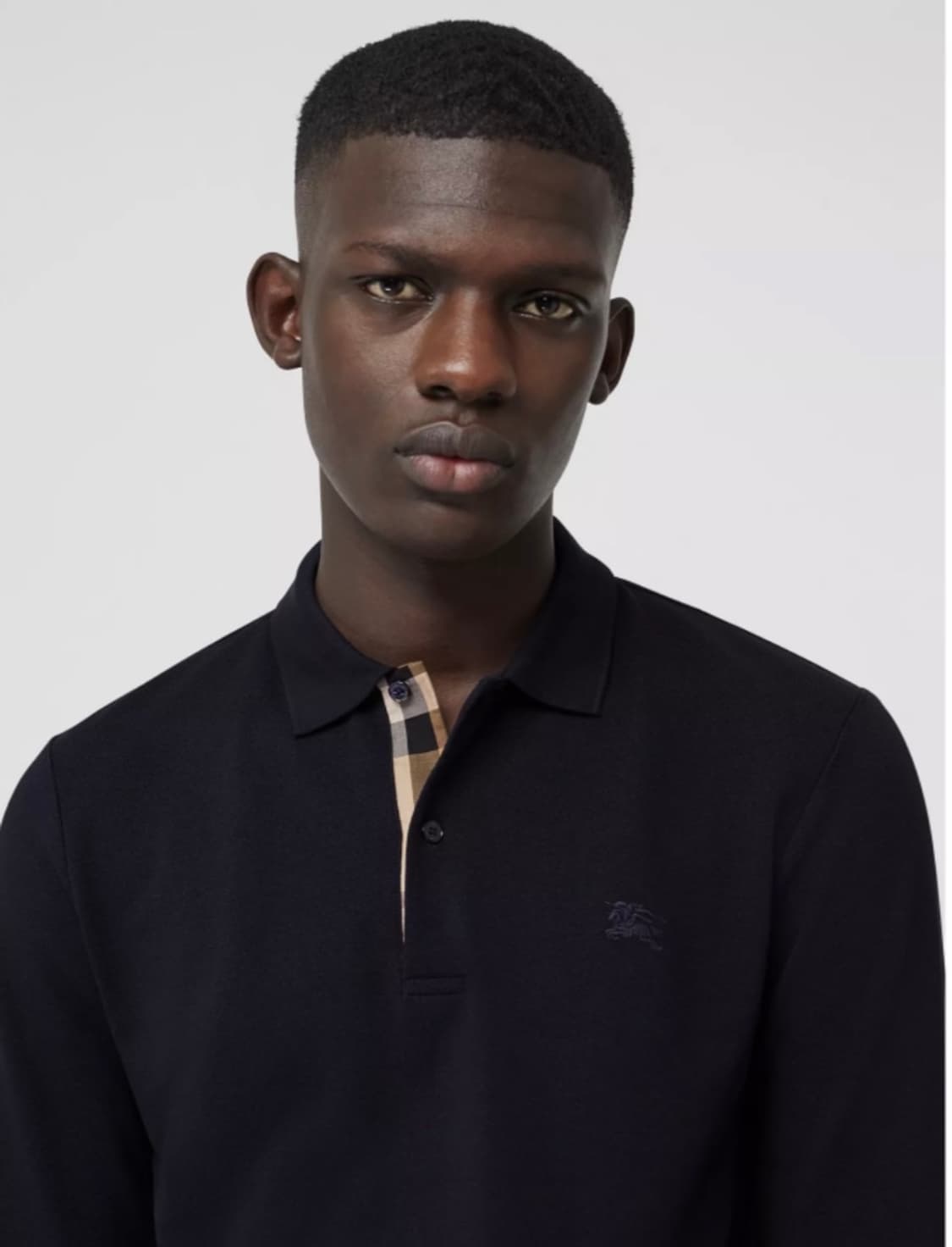 XL/ 버버리 신형 로고 자수 폴로 긴팔 상품이미지2