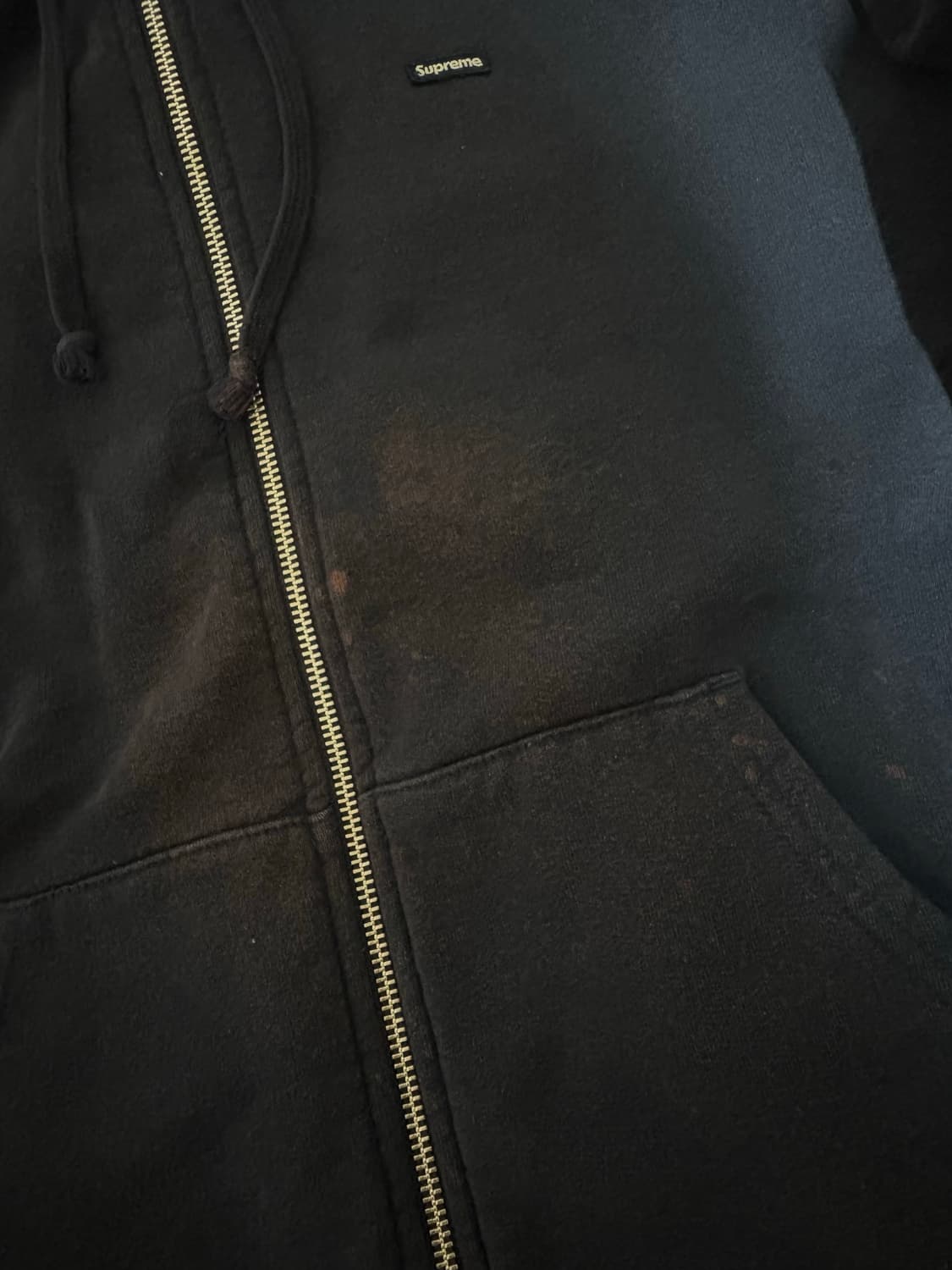 슈프림 후드집업 네이비 미디엄  상품이미지3