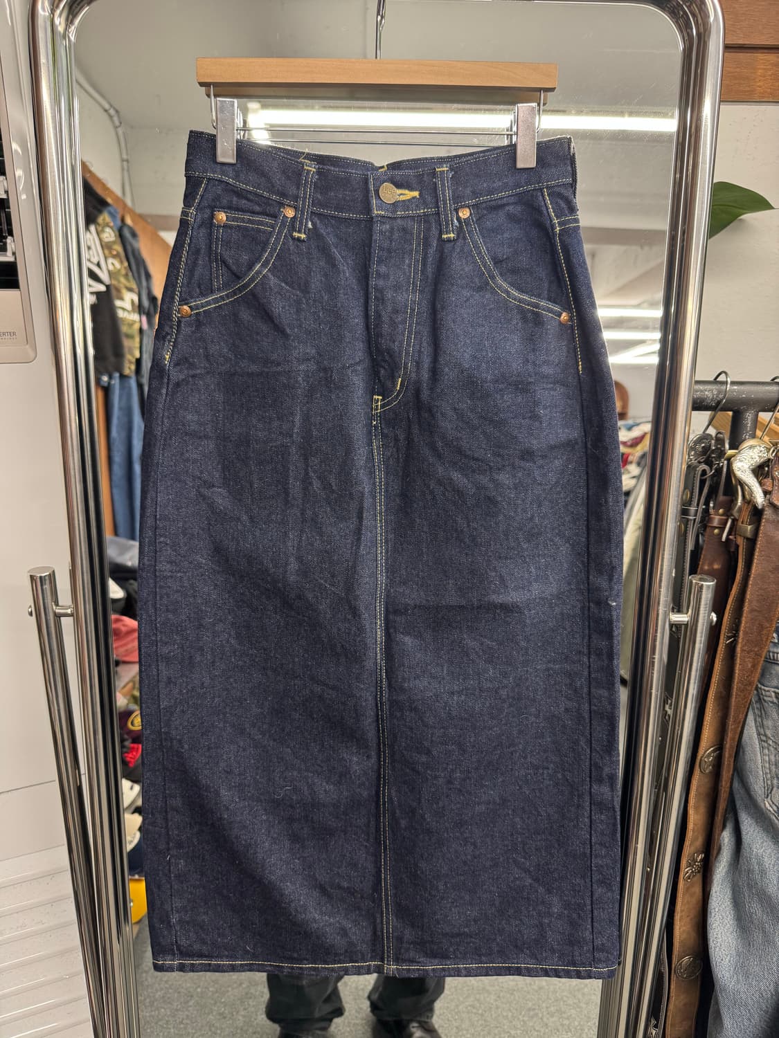 Lee 빈티지 데님 롱스커트 상품이미지1