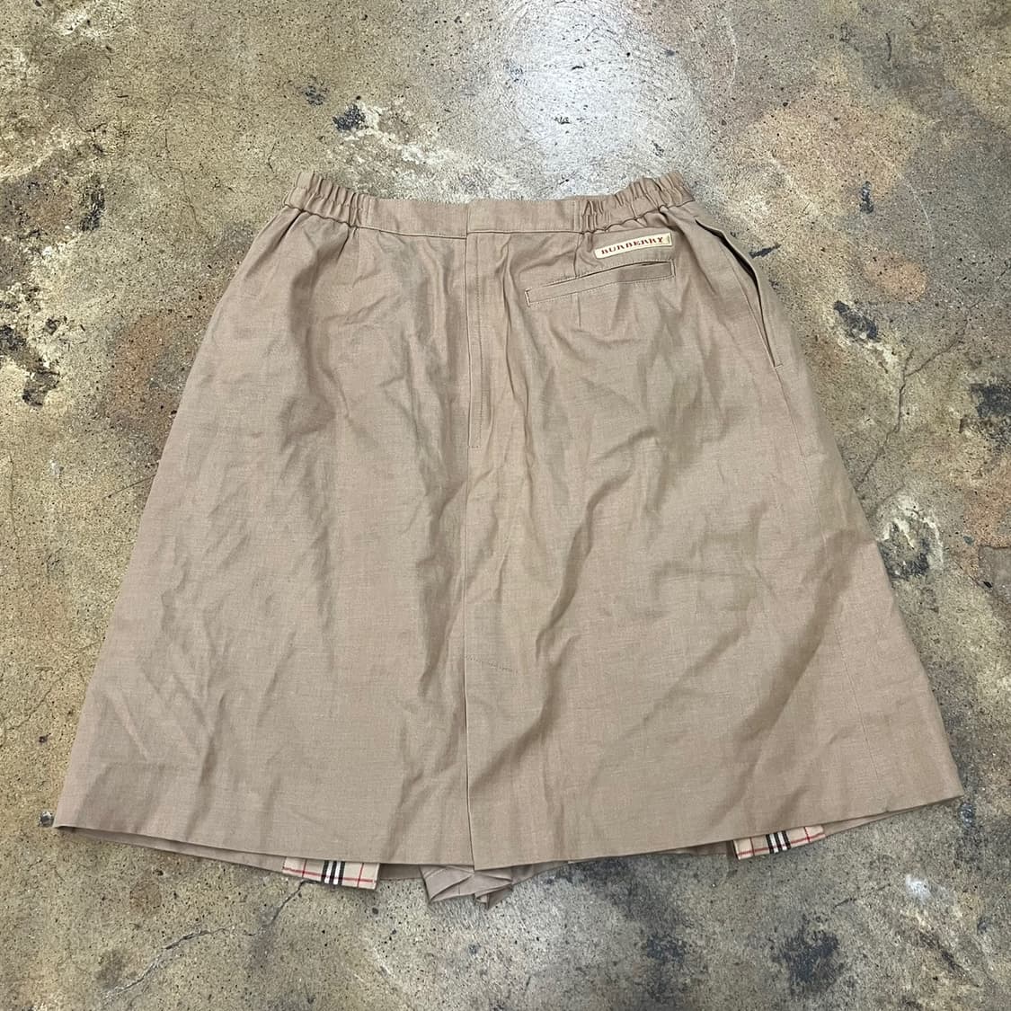 [정품/13] 버버리 베이지 체크 스커트 상품이미지1