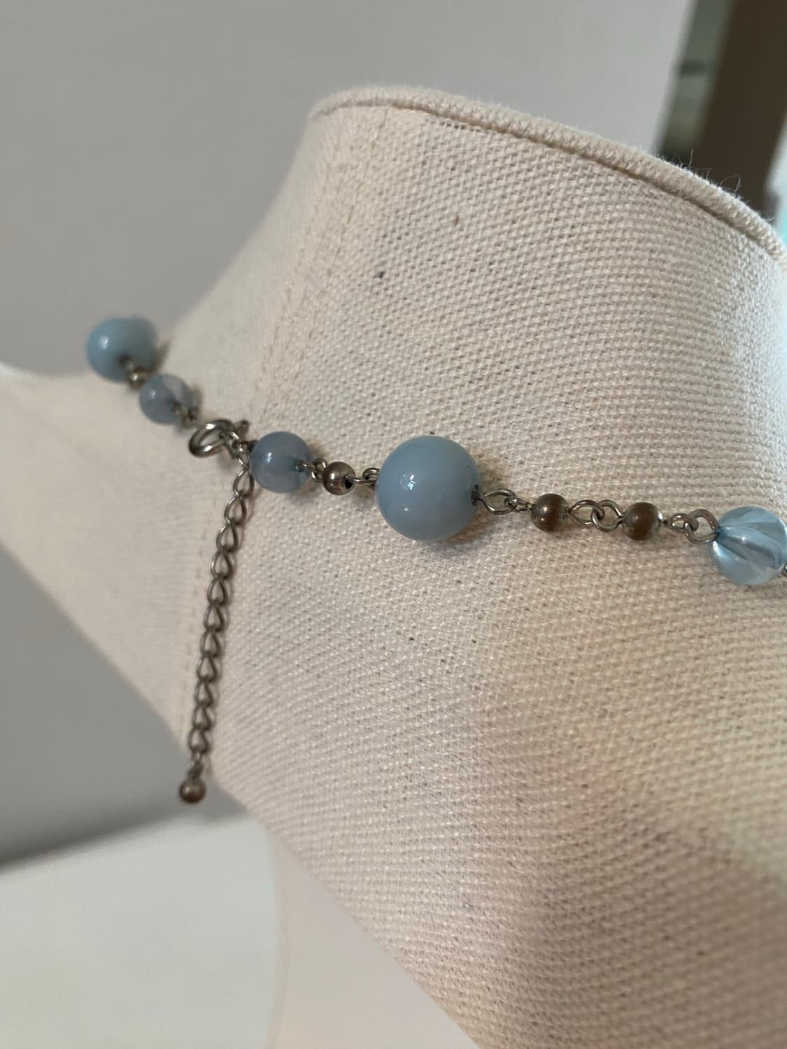 빈티지 파우더블루 구슬 목걸이 상품이미지5