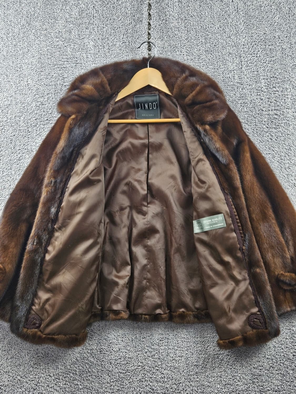 진도 모피 사가 밍크 하프 코트 자켓 ( 상세설명참조 ) / 10917 상품이미지10