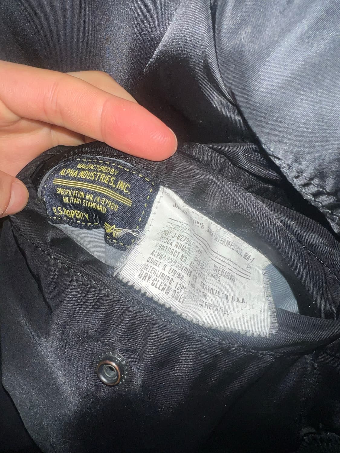 알파인더스트리 슬림핏 ma1 상품이미지4