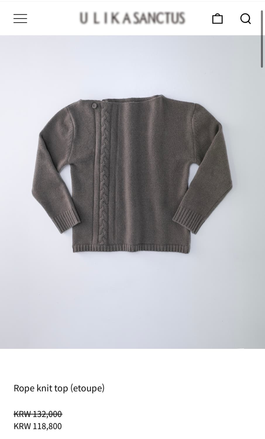 울리카상투스 니트 상품이미지1