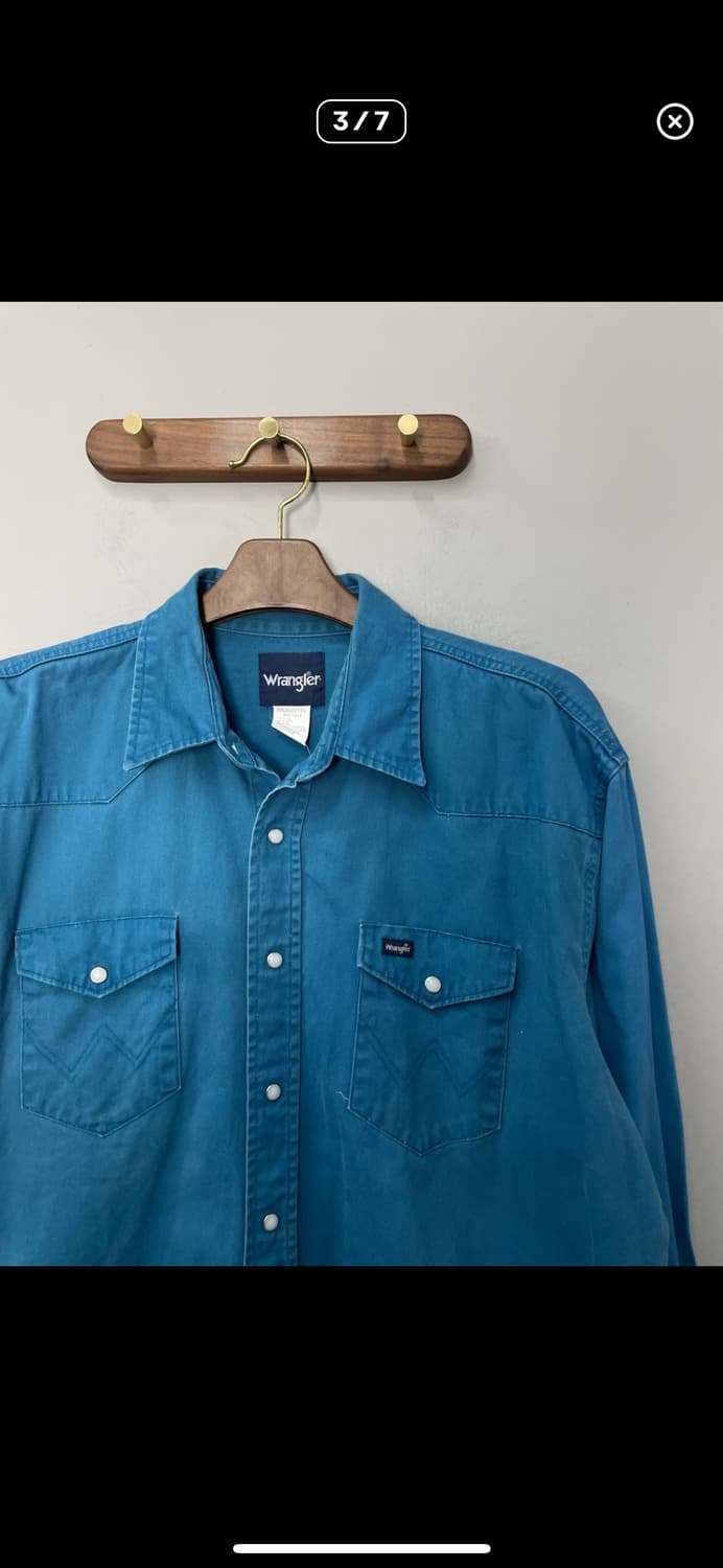 랭글러 블루 웨스턴 셔츠 A3790 상품이미지3