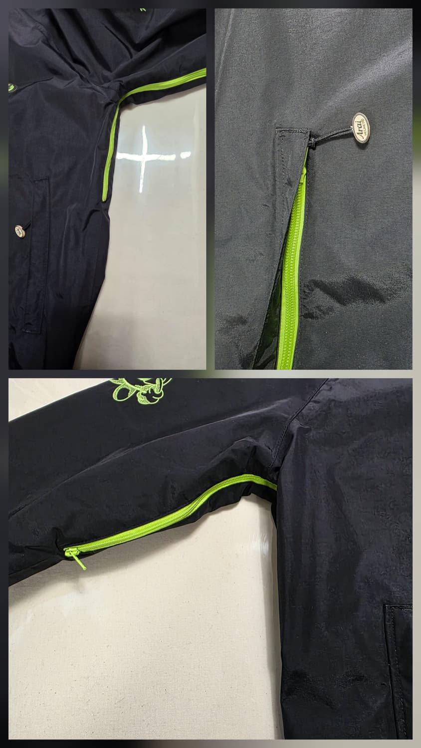 1750 아라이 Arai 레이싱 스페셜리티 바람막이 자켓 S 블랙 형광로 상품이미지9