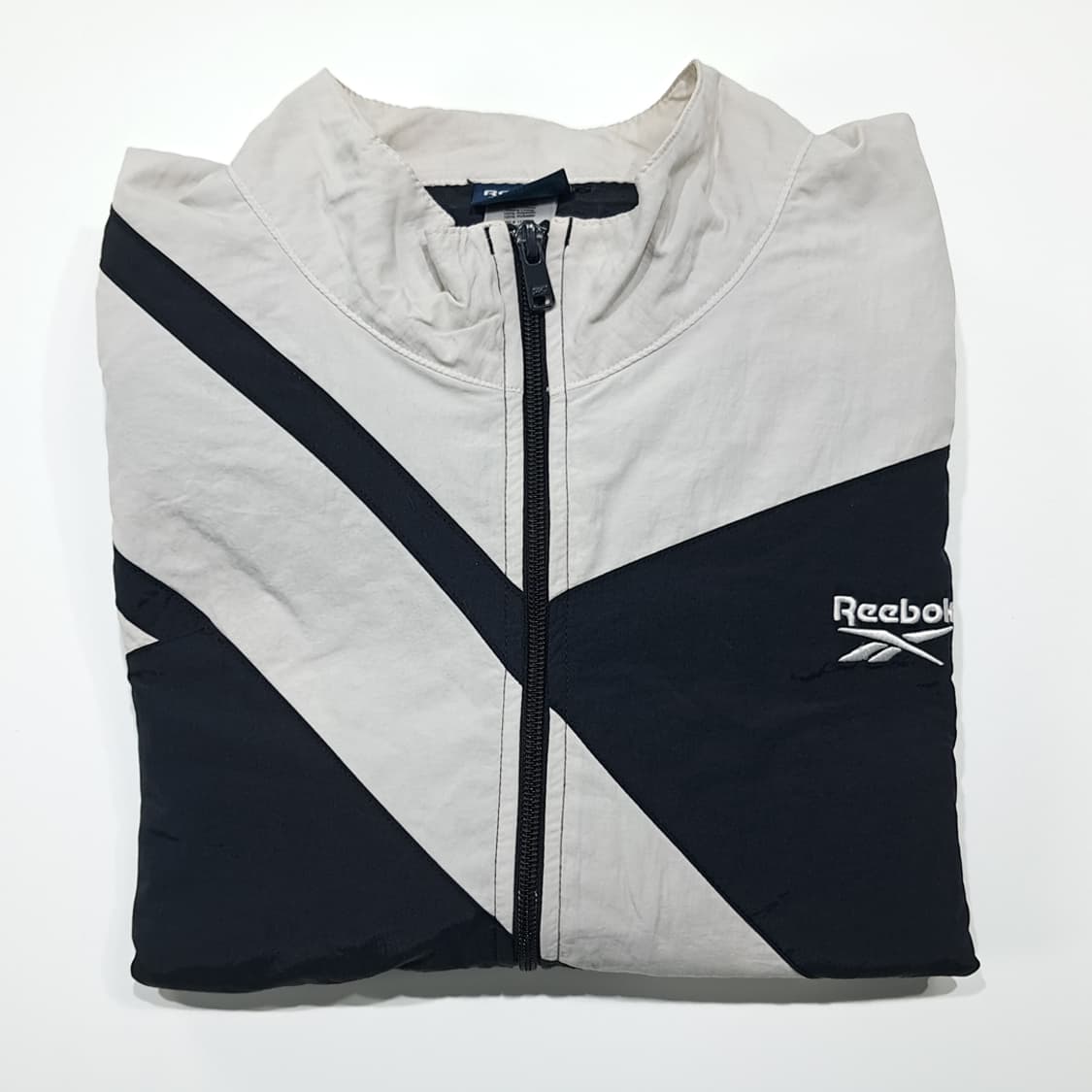 CL977 2XL 리복 올드스쿨 블랙화이트 바람막이 트랙자켓 상품이미지7