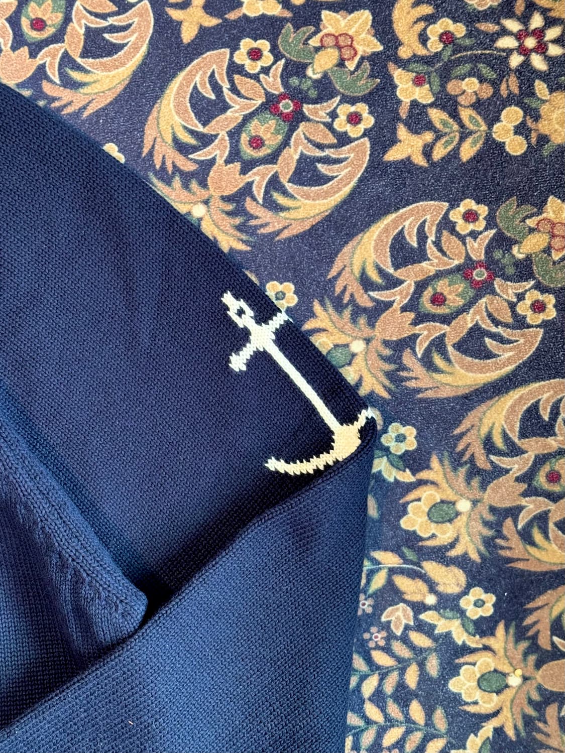 건지 울른스 래글런 홀가먼트 크루넥 스웨터 니트 상품이미지2