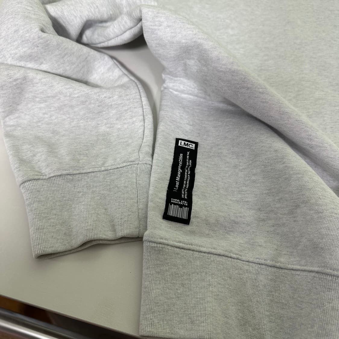 M LMC 엘앰씨 멜란지그레이 자수로고 스웻셔츠 맨투맨 상품이미지6