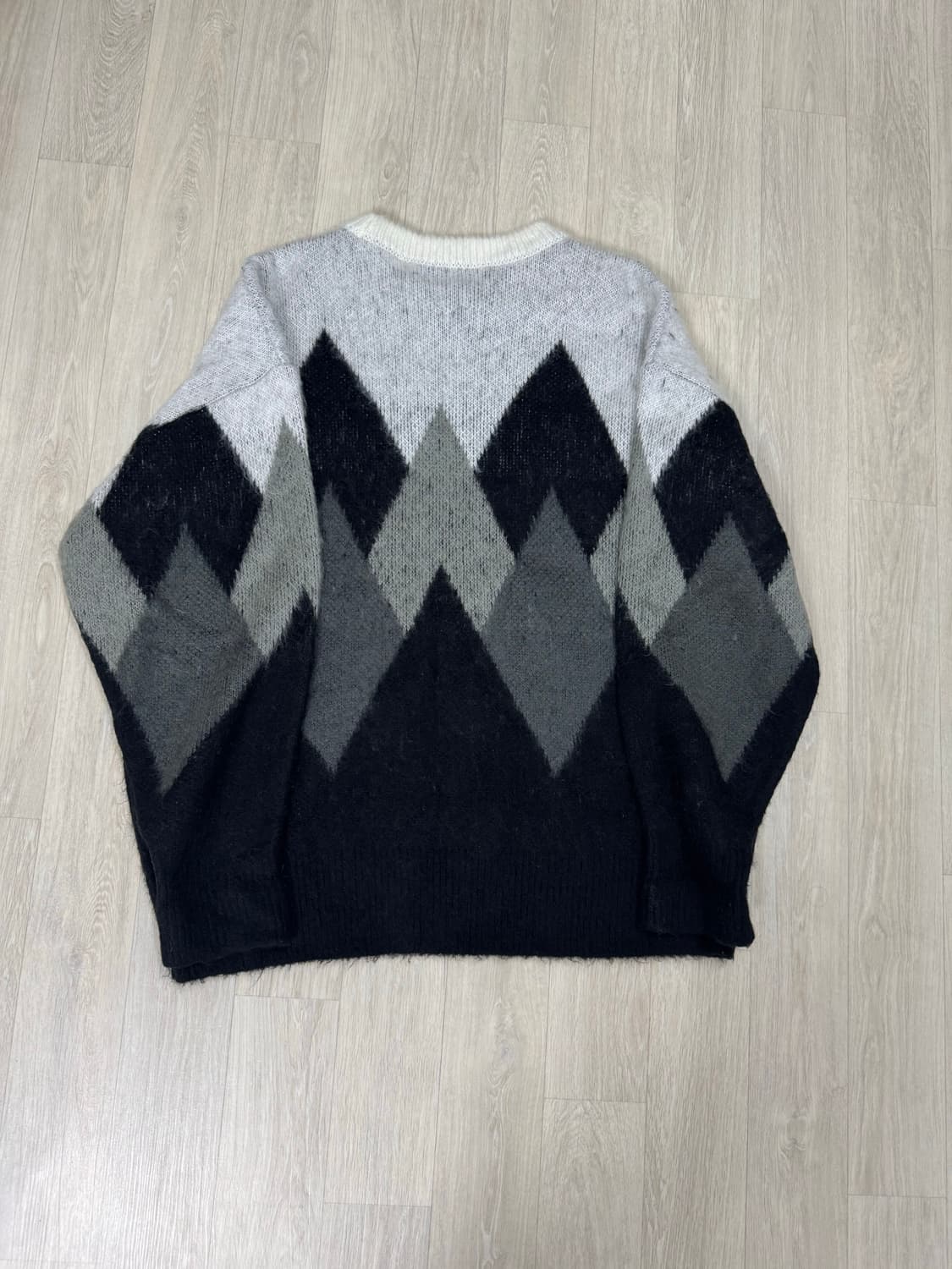 니티드 아가일 니트 M 상품이미지2