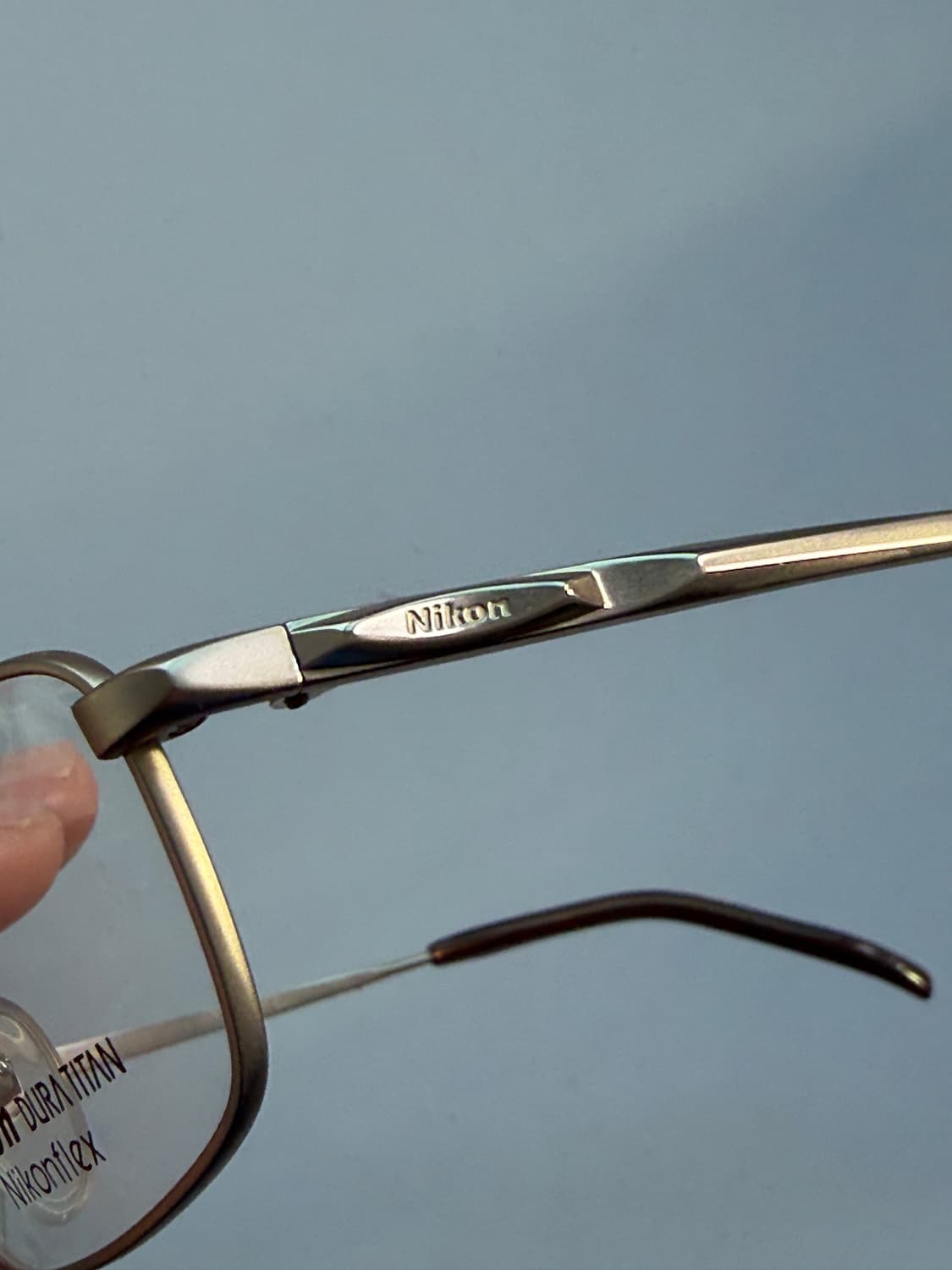 [데드스탁] 90s 니콘 Nikon 아이웨어 티타늄 골드 안경테 상품이미지4