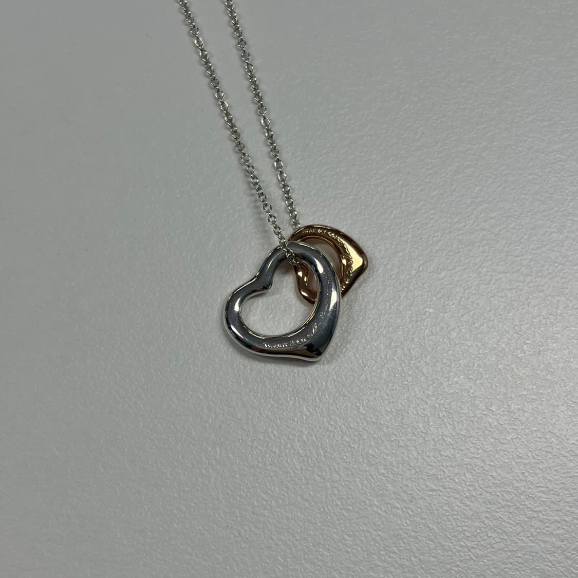 티파니앤코 더블 콤비 오픈하트 목걸이 상품이미지5