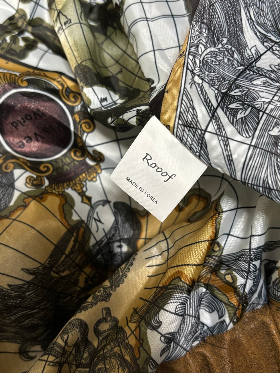 브라운 가죽 블루종 자켓 상품이미지5