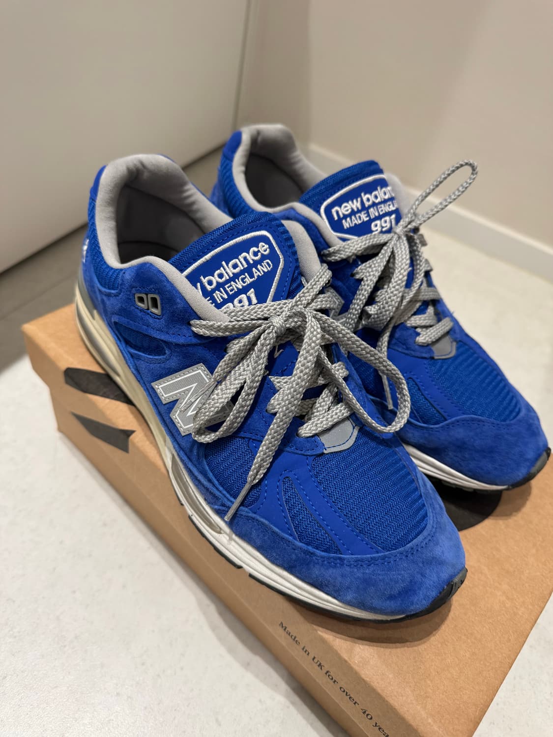 뉴발란스 991v2 다즐링 블루 UK 275 상품이미지2