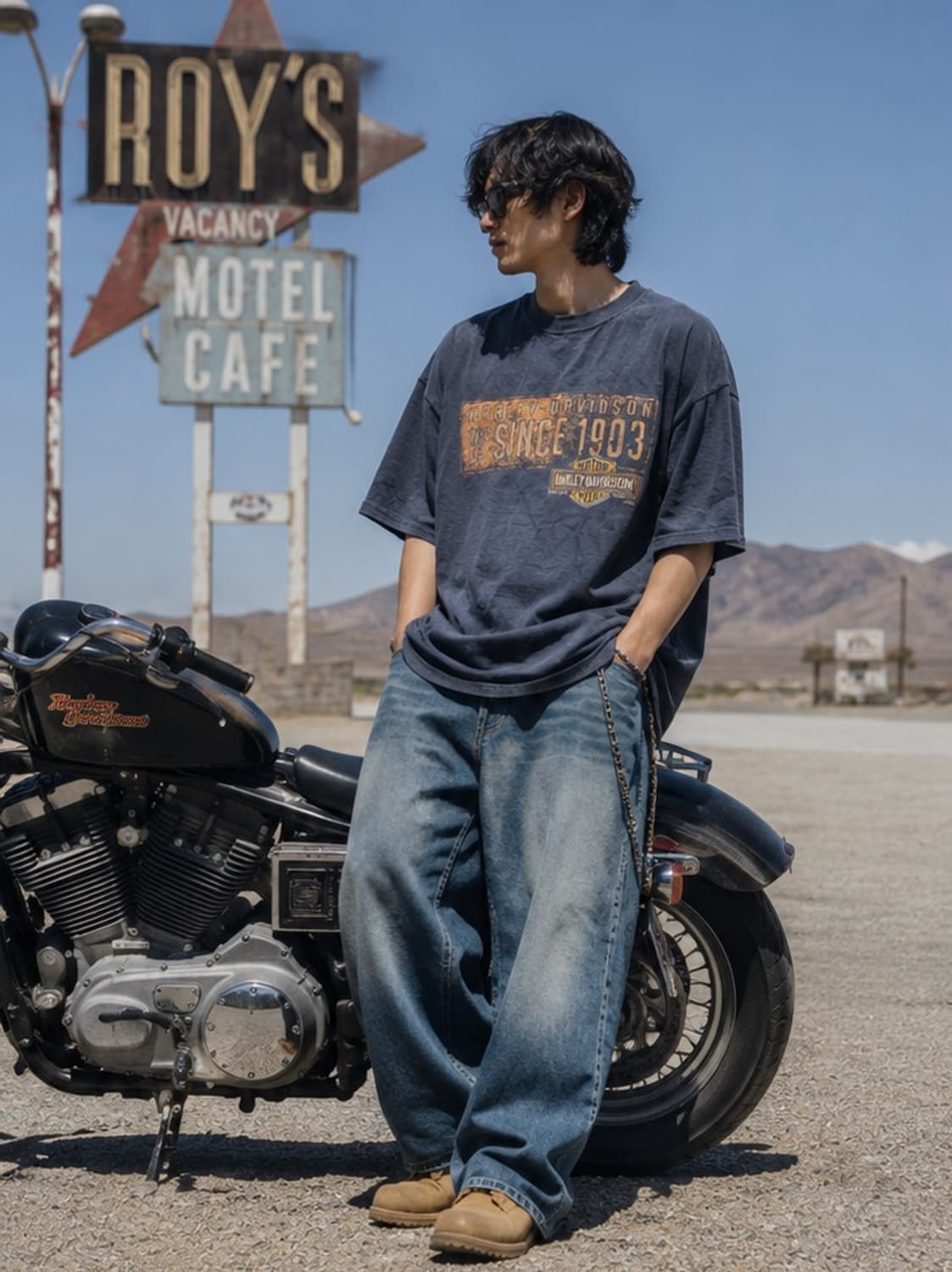 [45주년 2XL]Harley Davidson Biker Tee 상품이미지1