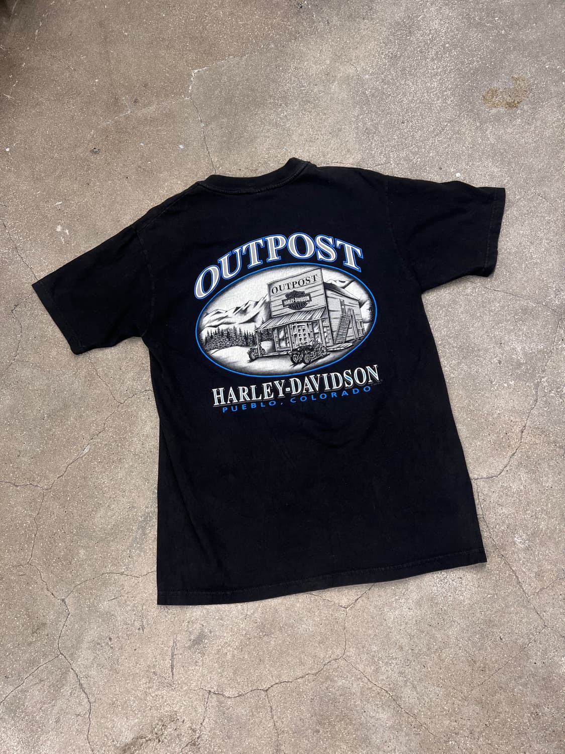 90’s 할리데이비슨 빈티지 반팔티 블랙 M  상품이미지3
