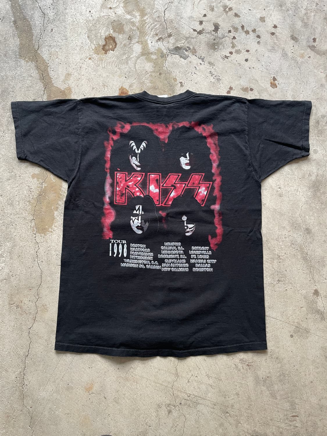 90s 키스 싸이코 월드 투어 빈티지 밴드 티셔츠 상품이미지7