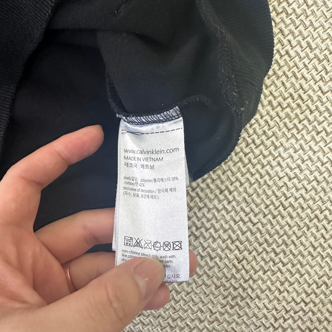 M 캘빈클라인 퍼포먼스 라인 후드 0414D 상품이미지2