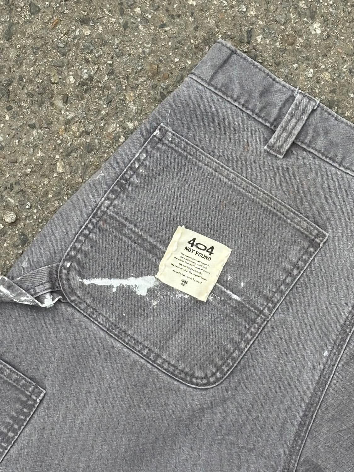 90s'커스텀 카하트 워크팬츠 회색 상품이미지10