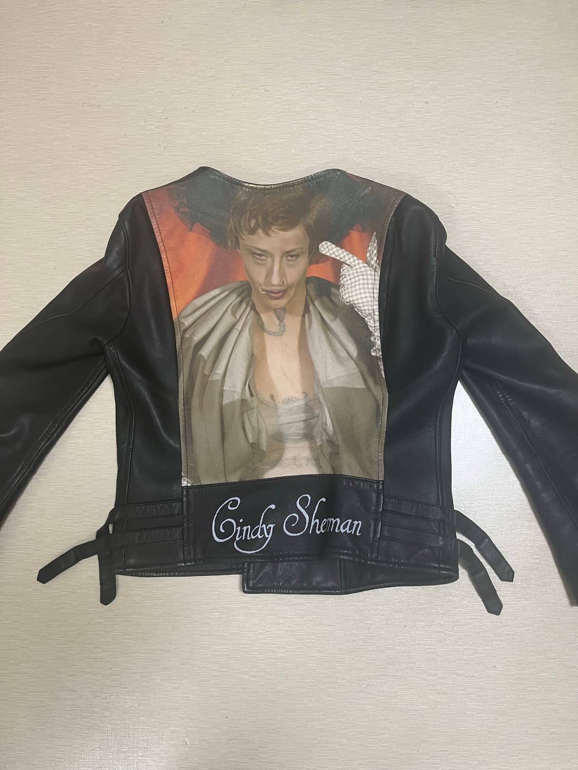 언더커버 신디셔먼 쉽스킨 레더자켓 상품이미지2