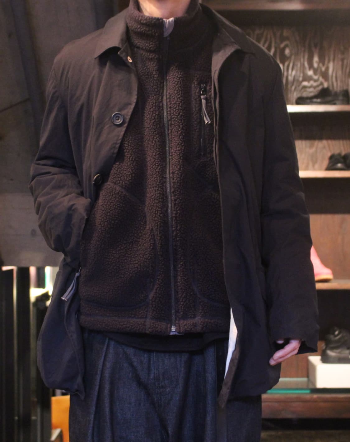 Porter classic 플리스 집업 자켓 블랙 상품이미지10