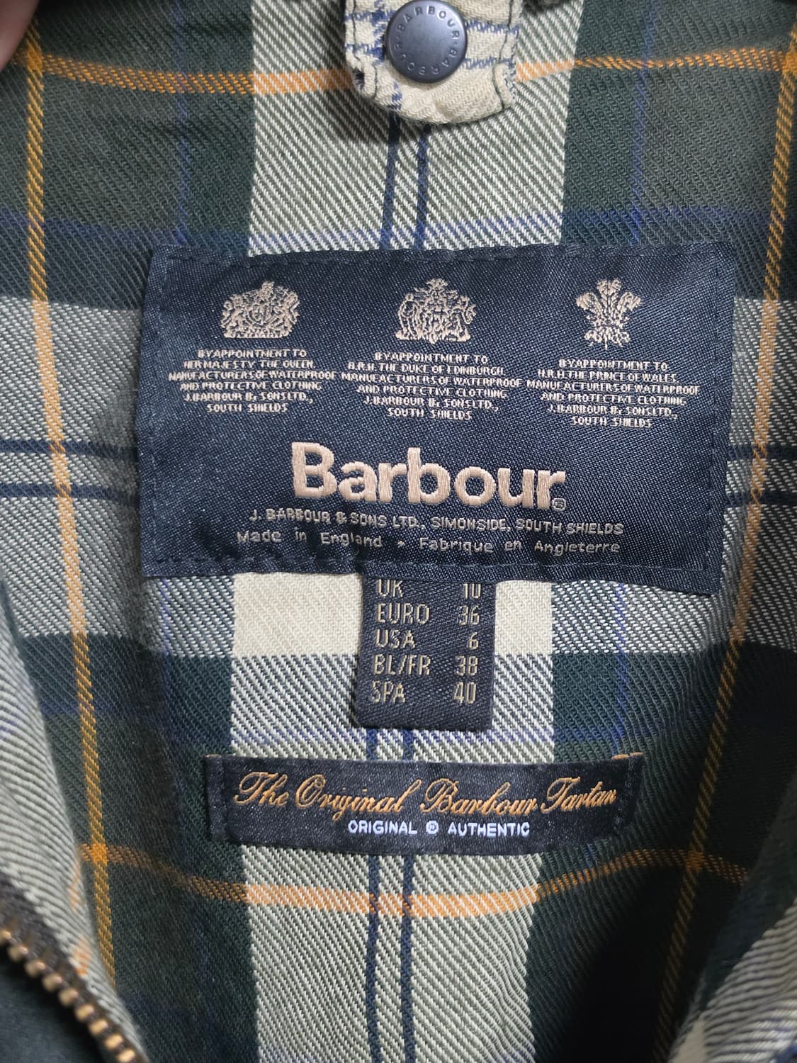 바버 비드넬 왁스 자켓 10 상품이미지3