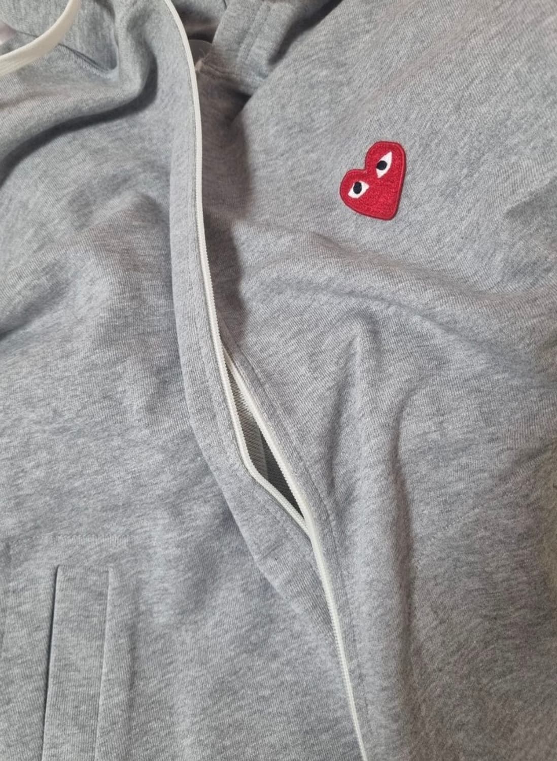 (정품/새상품/오늘특가)꼼데가르송 후드집업 그레이 상품이미지1