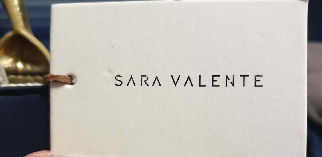 사라발렌테 캔버스 도트백 (크림,네이비) 상품이미지6