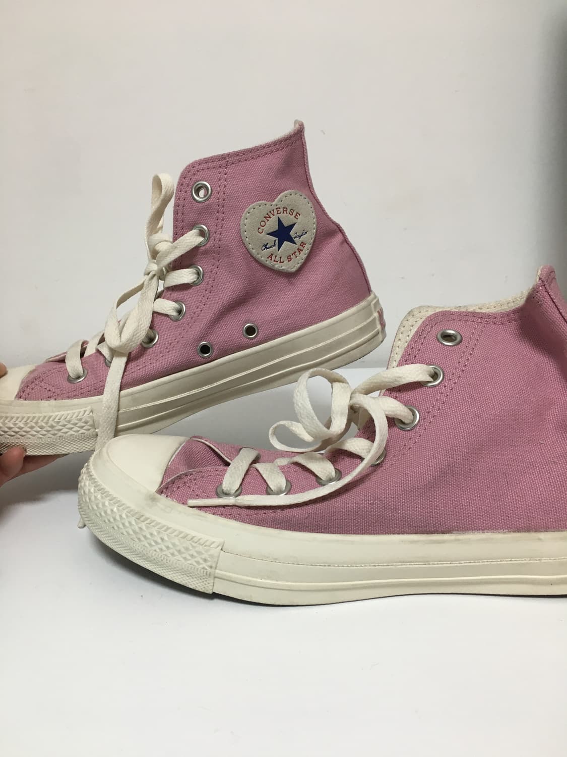 컨버스 척 테일러 올스타 하트패치 하이 오키드 상품이미지4