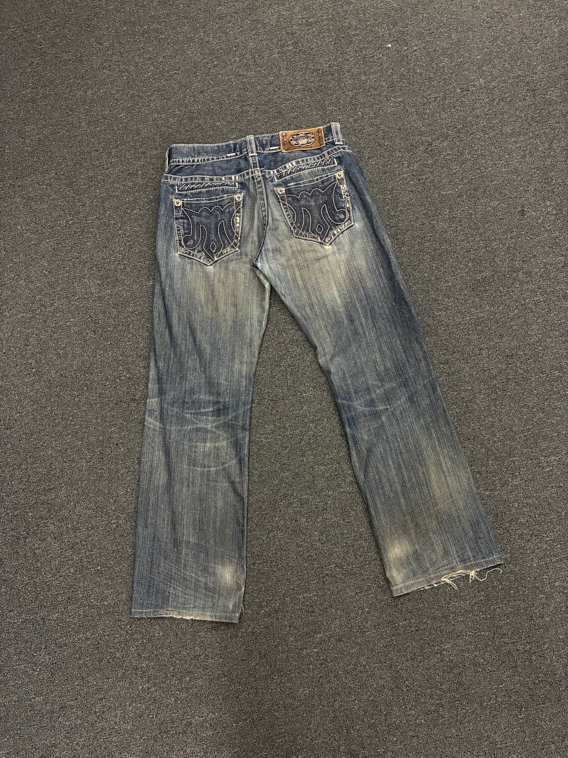 32)Mex Denim 빈티지 스티치 디테일 워싱 데님팬츠 상품이미지1