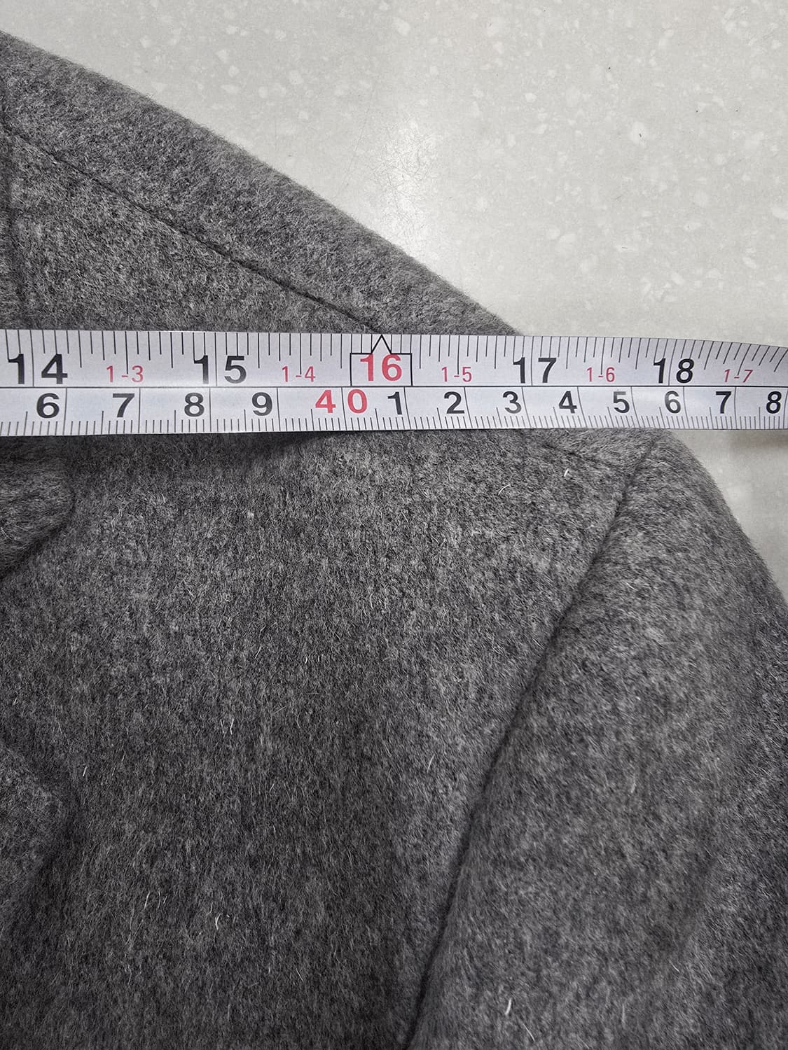 워모 회색 모캐시미어혼방 코트100 상품이미지6