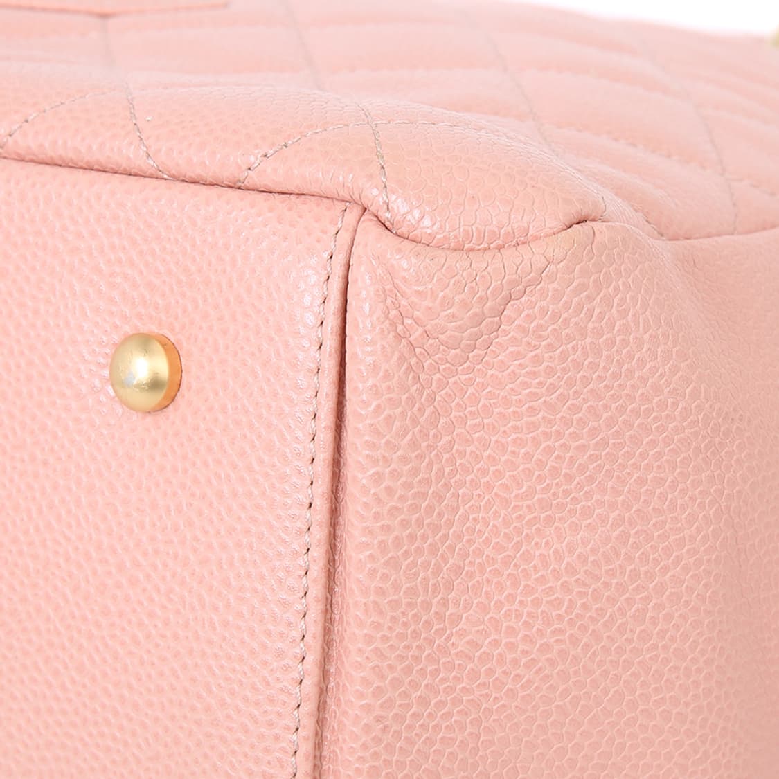 샤넬 클래식 핑크 캐비어 정방토트 체인백 빈티지 샤핑백 라지 상품이미지7