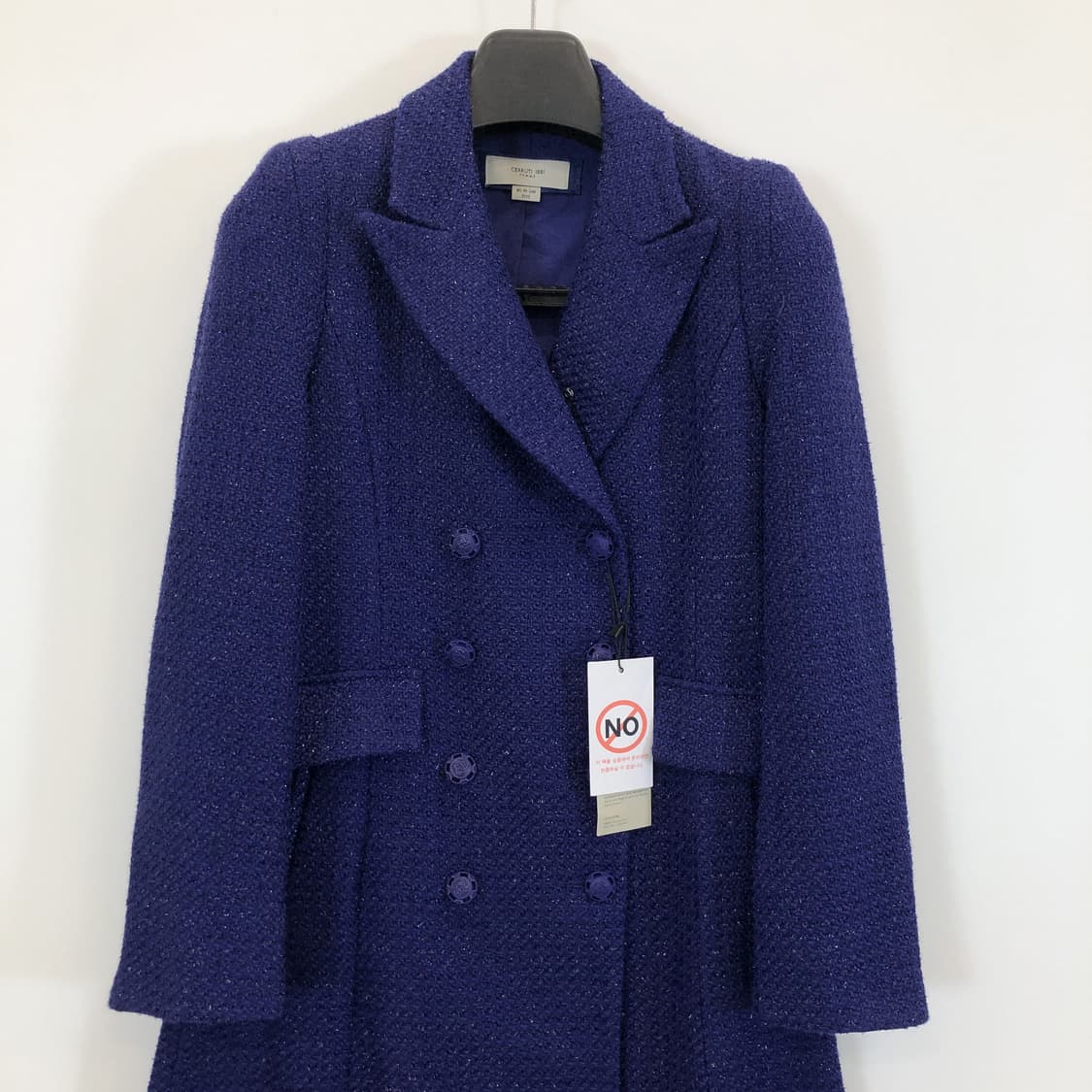 CERRUTI 1881 (새상품) 더블 퍼플코트 55  상품이미지2