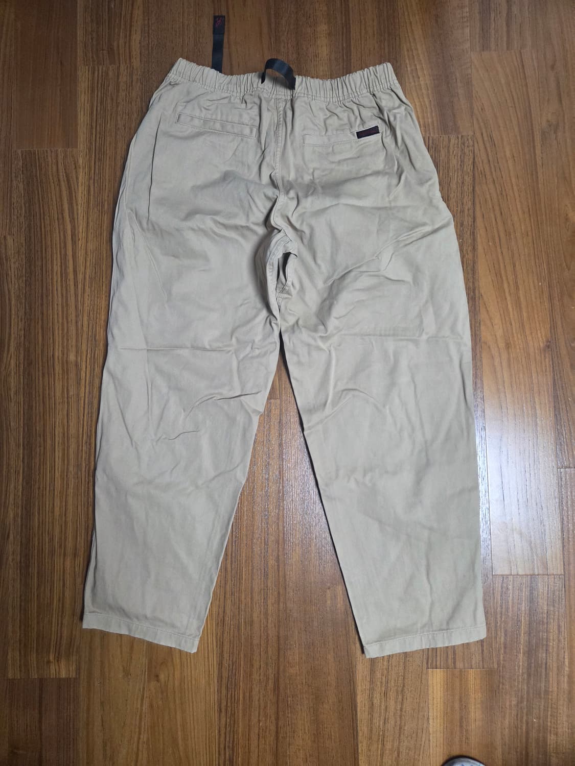 그라미치 베이지색 벨티드 면바지 상품이미지3