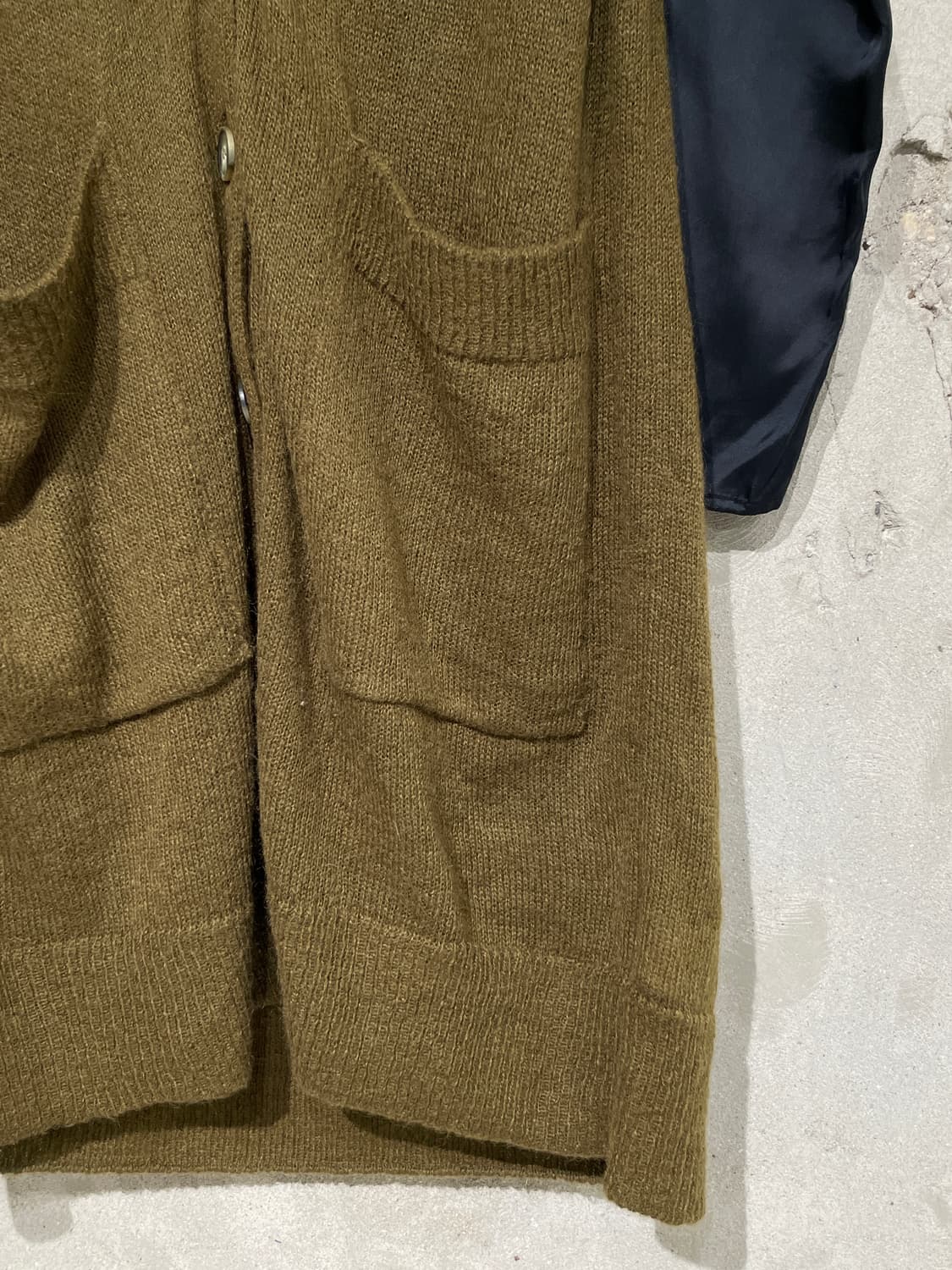 mm6 메종 마르지엘라 카키 도킹 베스트 아크릴 코트 상품이미지5