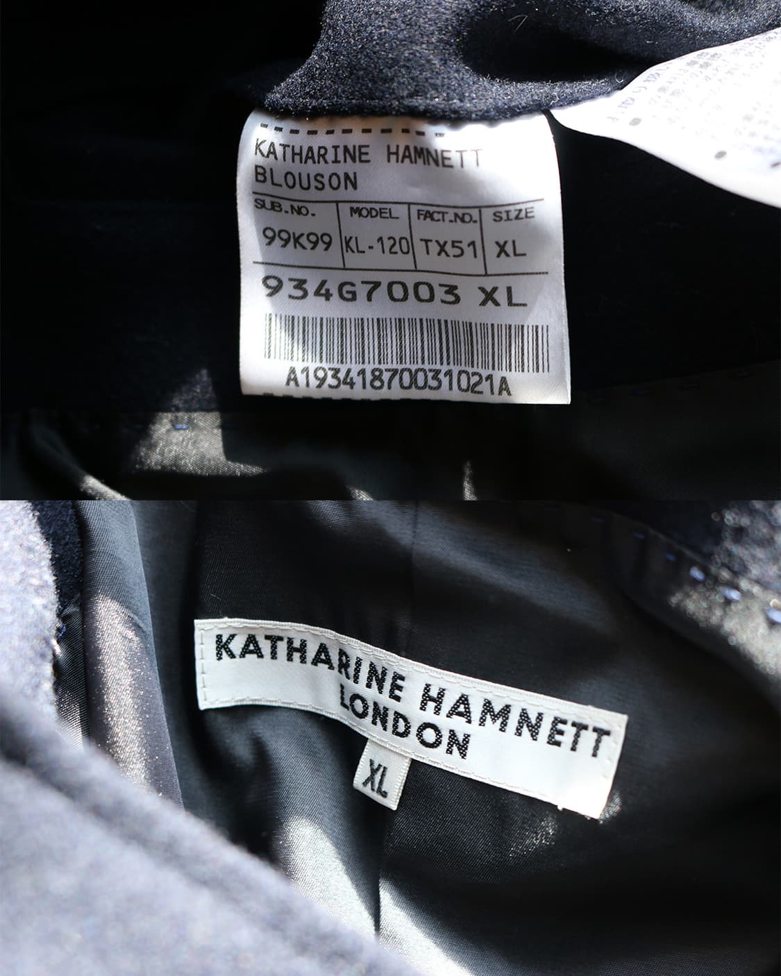 캐서린 햄넷 런던 비대칭 네이비 피코트 상품이미지8