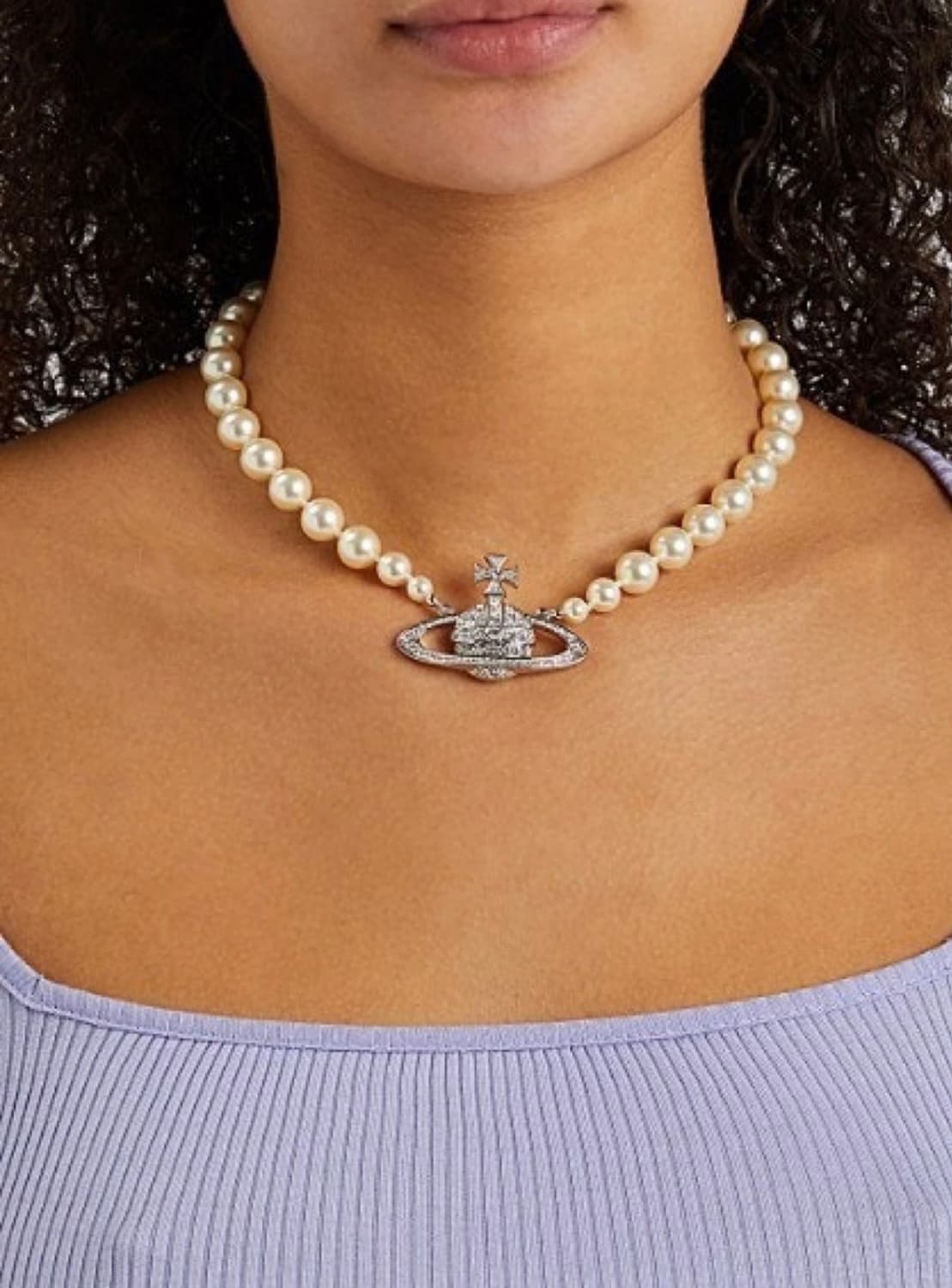 비비안 웨스트우드 진주 초커 미니 바스 릴리프  상품이미지1