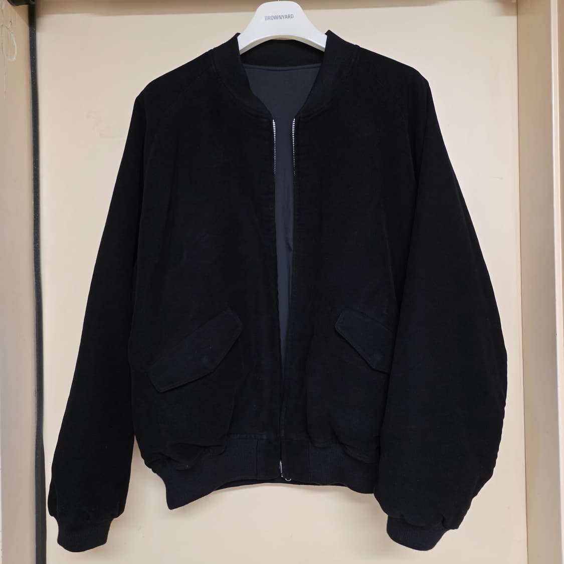 [6] 브라운야드 몰스킨 리버시블 블루종 블랙 샘플 상품이미지3