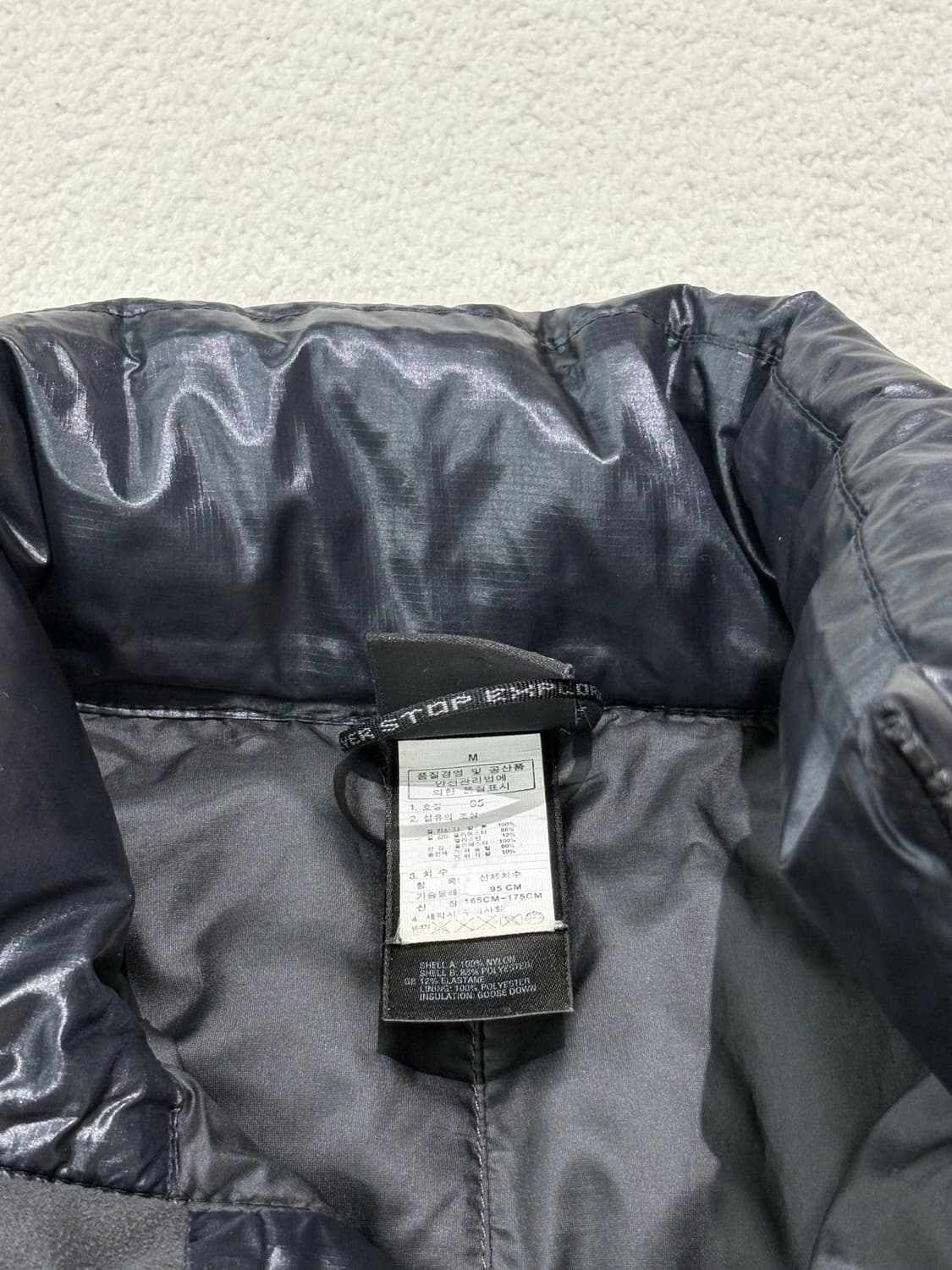 노스페이스 써밋 퍼텍스 경량 패딩 95 사이즈 상품이미지3