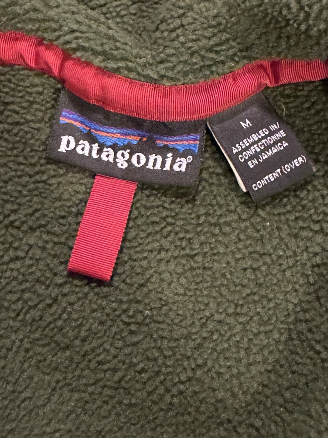 90s 파타고니아 신칠라 스냅-T 그린/네이비 자메이카 상품이미지3